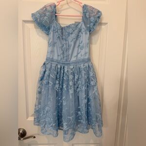 GUC Elegant Blue Lace Kids Dress size 8